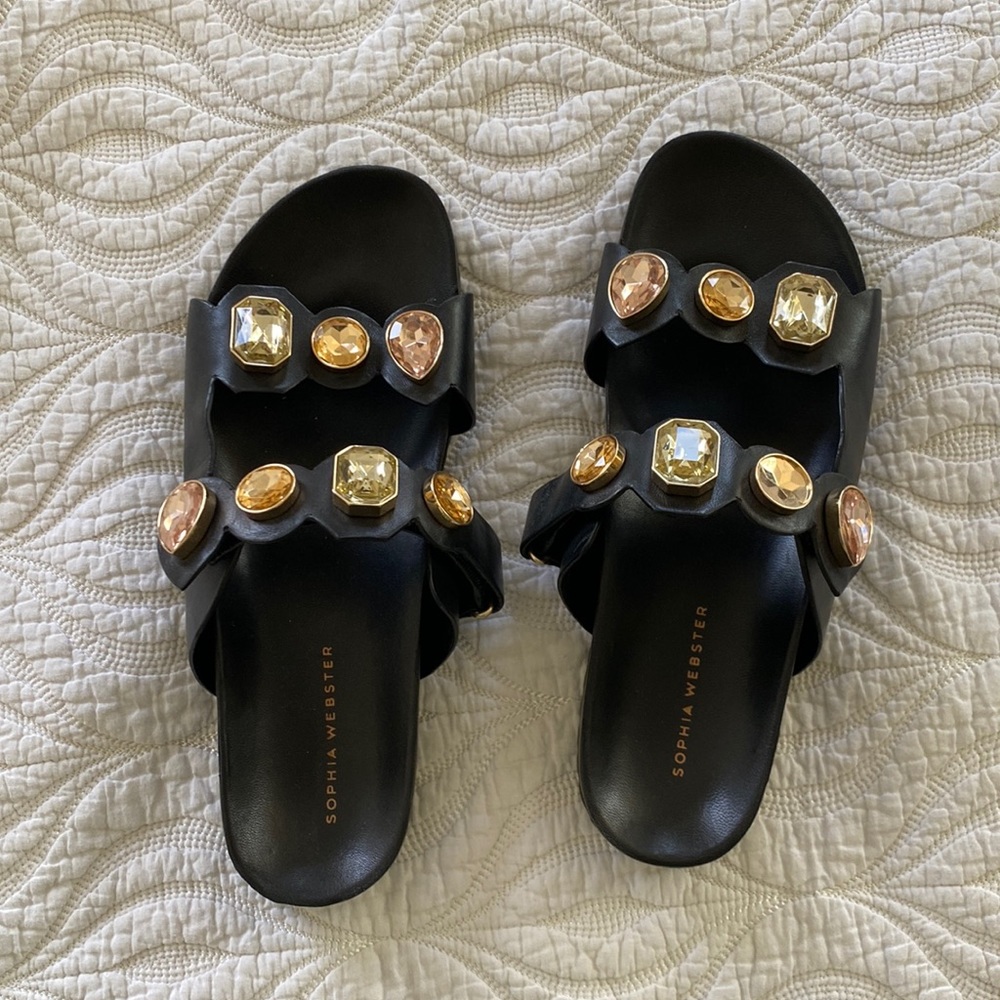 SOPHIA WEBSTER Gem Flat Sandals